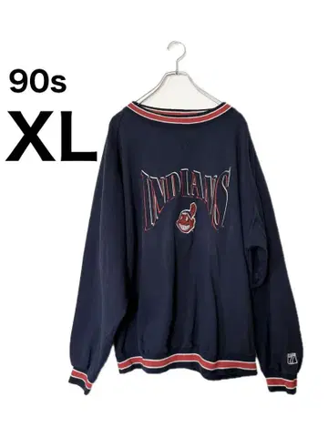 90s 인디언스 LOGO7 맨투맨 플라잉 웨어 XL