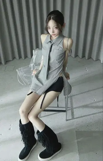 S tie shirt dress THEREDTHREAD