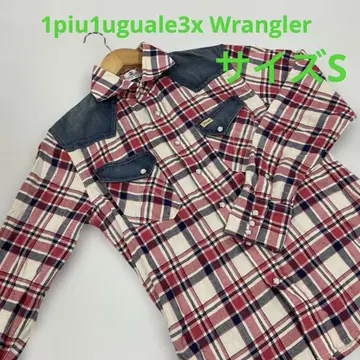 1piu1uguale3 x Wrangler 데님 셔츠 S #2455