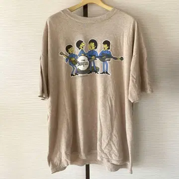 THE BEATLES 오버 사이즈 T셔츠 베이지