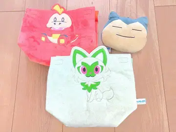 포켓몬 티슈 케이스 잠만보 동전 지갑 세트