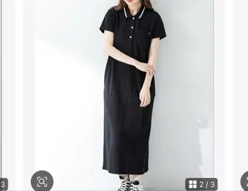 블랙 폴로 셔츠 원피스 반팔