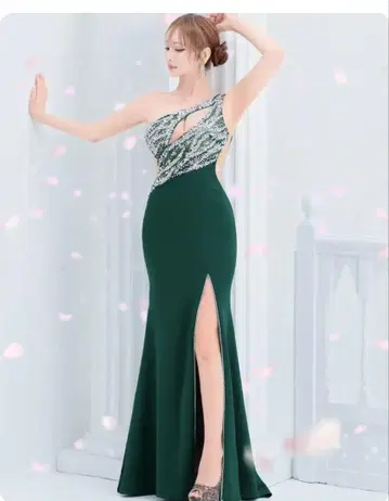 ANGEL R AR24361 다크 그린 드레스 M