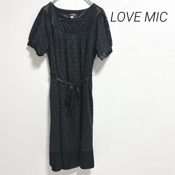 러브믹 마터니티 반팔 원피스 세레모니 드레스 시스루 니트 11AR