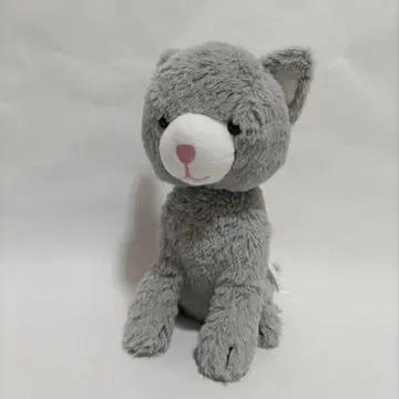 그레이 고양이 봉제 인형 N웜