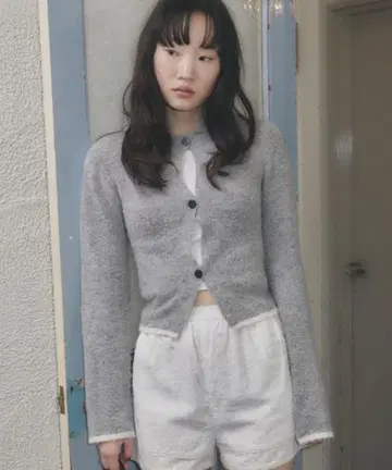 새상품급 GIUNON hem color polo knit 그레이