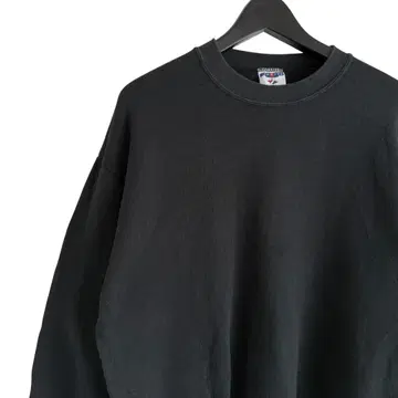 90s 빈티지 USA제 JERZEES 무지 맨투맨 블랙 L
