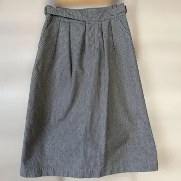 MHL 섬세한 하운드투스 패턴 롱 스커트