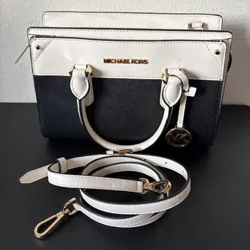 MICHAEL KORS 블랙 화이트 핸드백