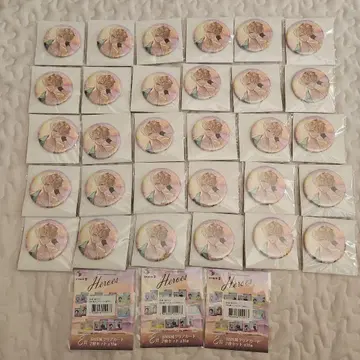 니지산지 바닷가 히바치 마나 캔뱃지 30개 밤 3개 2