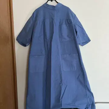 흰 옷 아우터 블루 F 사이즈
