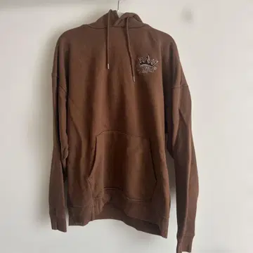 브라운 후드 부착 후드티 9090
