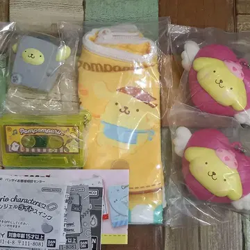 산리오 폼폼푸딩 가챠 꿈꾸는 엔젤 라이트 백 스타일 파우치 요괴