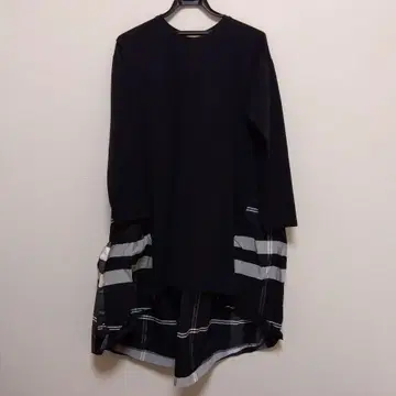 새상품급 비어즐리 타프타 빅 체크 원피스 A라인 블랙