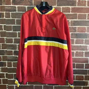 LACOSTE 하프 지퍼 후드티 윈드브레이커