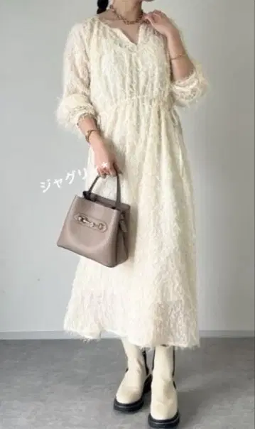 택 포함 새상품 un dix cors 샤기 원피스