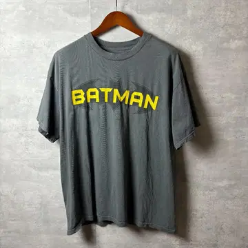DC COMICS T셔츠 BATMAN 로고 XL 차콜 아메리칸 코믹스