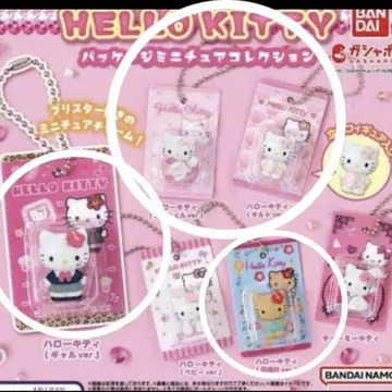 HELLO KITTY 패키지 미니어처 컬렉션 가챠 4종