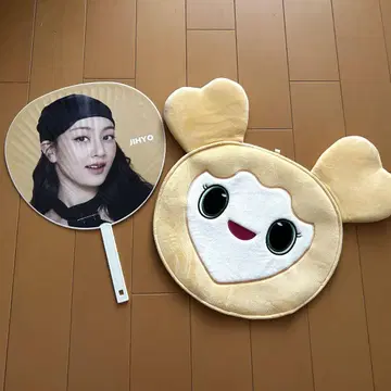 지효 부채 케이스와 부채 세트