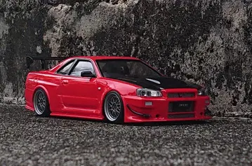 아오시마 1/24 MCR GTR34 완성품