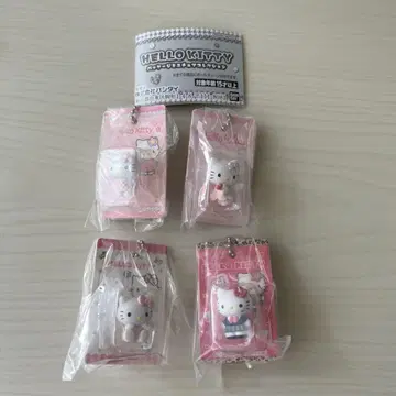 키티 헬로키티 패키지 미니어처 컬렉션 가챠 4개