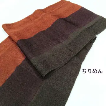 부드러운 크레이프 원단 오비 장식 천 3색 염색 분리 순수 실크 #835