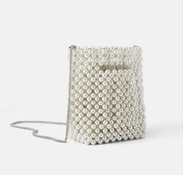 ZARA 펄 비즈 숄더백
