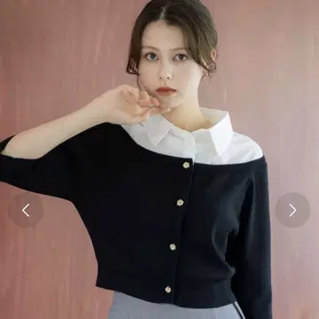 [Noela] 셔츠 레이어드 라이크 니트 (지금 시즌 A/W)