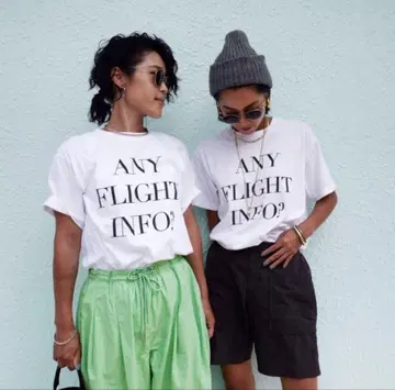 Gypsohila 지프소피아 ANY FLIGHT INFO 셔츠