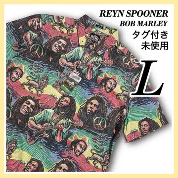 Reyn Spooner BOB MARLEY 알로하 셔츠 밥 말리 L