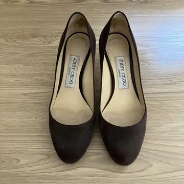 JIMMY CHOO 브라운 스웨이드 하이힐