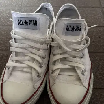 converseALL STAR 화이트 로우컷 스니커즈
