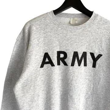 90s 빈티지 USA제 ARMY 맨투맨 그레이 밀리터리 L9