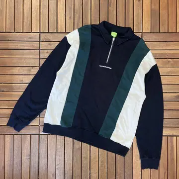 HUF 하프 지퍼 맨투맨 풀오버 트레이닝복