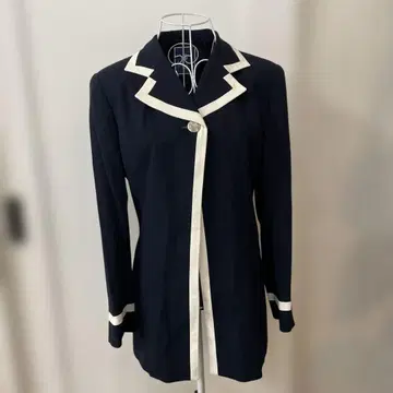 미사용 ELLE 테일러드 자켓 아우터 사이즈 38 네이비