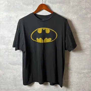 DC COMICS T셔츠 배트맨 타원 로고 XL 블랙