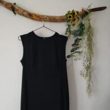 [ 새상품급 ] DKNY 블랙 슬리브리스 롱 원피스 10호 고급스러움