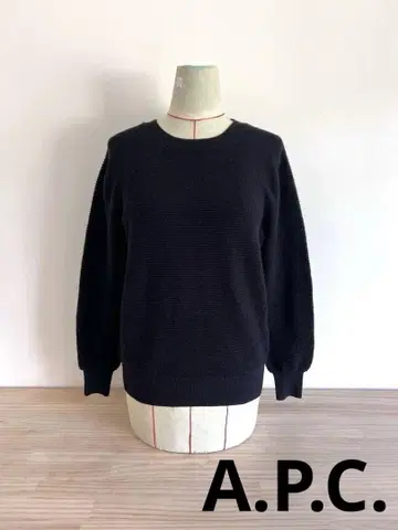 아페쎄/A.P.C./상의/스웨터/니트/XS/울/블랙