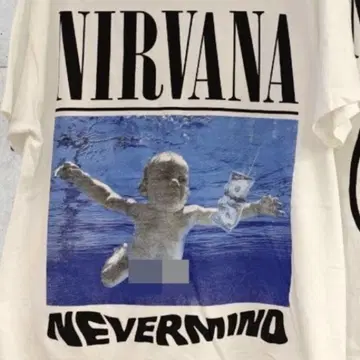 Nirvana T셔츠 헤비웨이트 빈티지풍 남성용 XL 사이즈