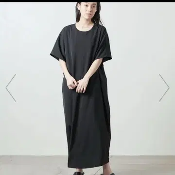 MARW UNITED ARROWS 사이드 턱 롱 원피스 블랙