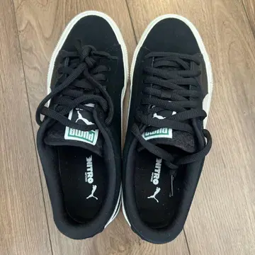 Puma 스웨이드 스니커즈 블랙 US 5 23cm