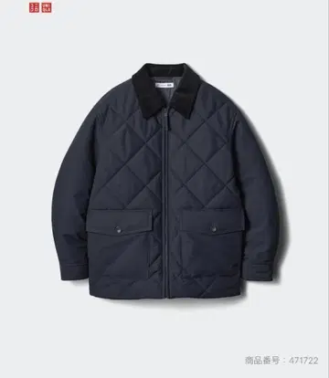 유니클로 x JW ANDERSON 패디드 퀼팅 블루종 네이비 S