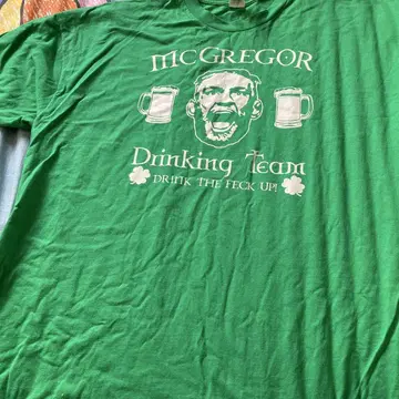 맥그리거 드링킹 팀 티셔츠 2XL 그린