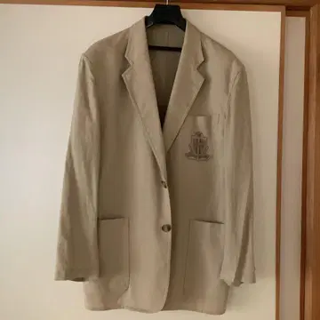 BARBERINI 테일러드 자켓 사이즈 L 베이지 린넨 100%