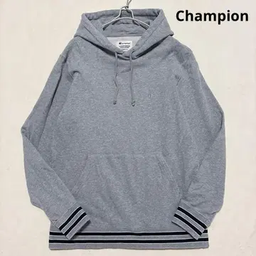 Champion 후드 맨투맨 풀오버 XL 라이트 그레이