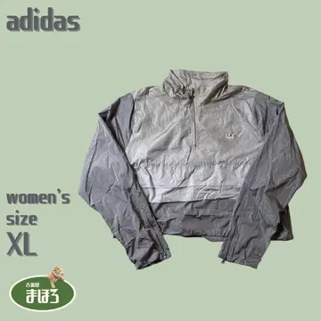 아디다스 adidas 크롭 나일론 풀오버 하프 지퍼 자켓