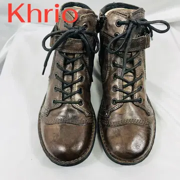 Khrio 쿠리오 브라운 하이컷 부츠