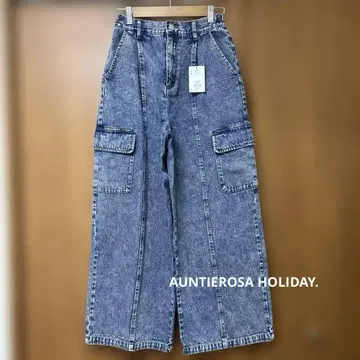 택 포함 새상품 AUNTIEROSA HOLIDAY. 와이드 데님 팬츠 F