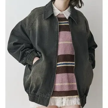 jouetie 루즈 데님 블루종