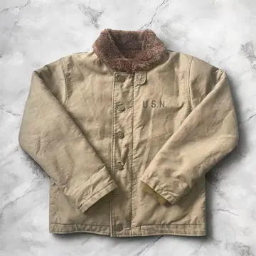 vintage USNAVY N-1 덱 자켓 사이즈 32 군용
